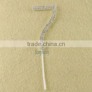 Cheap Number Rhinestone Cake Topper for Birthday B0297 thumbnail-1