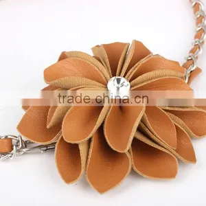 Fashion PU Flower Metal Waist Chain Female Belt SWF-W15062926 thumbnail-6