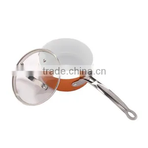 XJ-12604 Heavy Gauge Aluminum ,easy Clean Metallic Exterior Coating , 1.5qt Covered Saucepan thumbnail-2