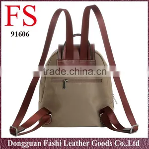 Hot Selling Unisex Soft Kakhi Vintage Nylon Backpacks thumbnail-3