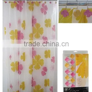 Eco-Friendly Factory Directly PEVA Shower Curtains;new 2015 Shower Curtain thumbnail-3