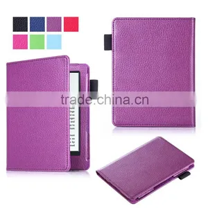 Litchi Pattern PU Leather Case for 2016 New Kindle 6" E-Reader, 6inch Leather Case for E-Reader New Kindle 2016 thumbnail-4
