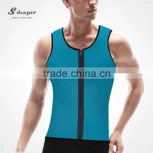S-SHAPER Zipper Sweat Fir Slim Neoprene Body Shaper For Men thumbnail-3