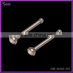 Straight Nose Pin Yiwu Yacan Gem Paved Body Jewelry Wholesale Nose Bone thumbnail-1