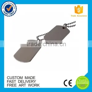 Fashion Design Stainless Steel Custom Military Blank Dog Tag thumbnail-1