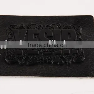Custom Made Metal PU Leather Labels and Tags for Jeans thumbnail-1