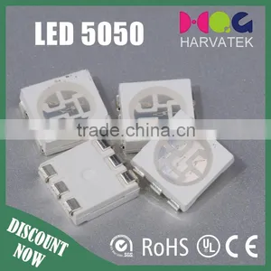 PLCC-6 5050 3-Chip LEDs Green Smd Led Specification thumbnail-1