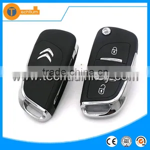 3 Button Remote Key Blank Case Shell With 206,307,407 Blade for Citroen DS Car Key Replacement thumbnail-1
