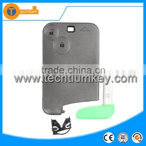 Remote 2 Button Car Keys Case Blank Fob Card With Blade Without Logo Card Key for Renault Laguna 2 Scenic thumbnail-1