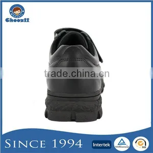 New Arrival TPR Outsole PU Lining Durable Boys Gender Black School Shoes thumbnail-4