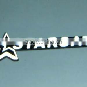 Promotional Wholesale Custom Nickel Logo Brush Label thumbnail-1