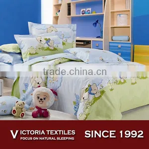 NEW LISTING Cute Cartoon Bear Happy Bear Duvet Cover Bedding Set Full/queen Cotton thumbnail-1