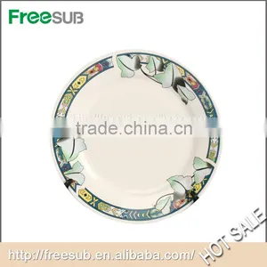 Custom Ceramic Sublimation Plate With Flower Rim Made In China thumbnail-3