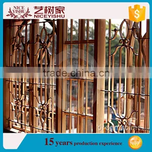 Wrought Iron Work Window Grill Designs for Sale thumbnail-2