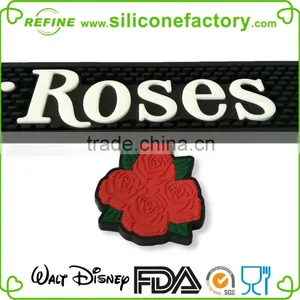 Wholesale Promotional Cheap Duarble Rose Silicone Mat for Bar Glasses thumbnail-5