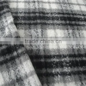 Large Wool/woven/fashionable Fabric for Lady Coat Fall & Winter/plaid Wool Fiber thumbnail-1
