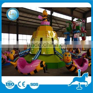 China Manufacturing Funfair Fiberglass Rides! Amusement Rotating Bee Ridess thumbnail-2