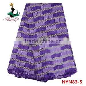 2016 Haniye New Design Tulle Lace Fabric Tulle Lace Fabric Wholesale for Clothes/NYN83 thumbnail-4