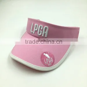 100% Cotton Twill 3D Embroidery Sun Protection Visor Cap thumbnail-4