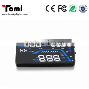 Q7 HUD 5.5 Inch Car GPS Head Up Display Windscreen Projector Vehicle Speed Warning Fuel Consumption Car Driving Data Diagnosis thumbnail-6