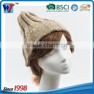 Custom Loosely Cap Hat Long Acrylic Beanie Knit Hat Winter Hat thumbnail-2