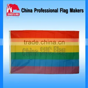 NO MOQ Custom Rainbow Flags Gay Pride Bandana Flag thumbnail-1