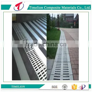 B125 EN124 Round Composite Trench Drain Grates Manhole Cover With Frame thumbnail-5