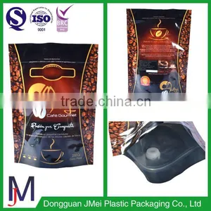 Custom-built a Range of Sizes (125g, 250g, 500g) Coffee Packaging Vacuum Bags Valve With Zippers thumbnail-3