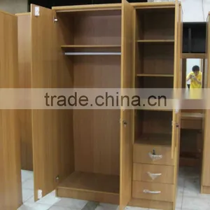 Beech Color Particle Board Wardrobe thumbnail-1