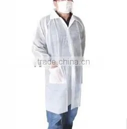 Disposable White Doctor Gown thumbnail-1