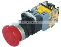 Illuminated Mushroom Push Button Switch, Self-locking ,KD38C-11MD ,NO+NC thumbnail-1