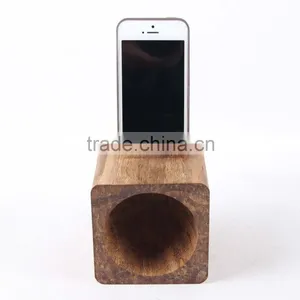 Mini Wooden Mobile Phone Loud-speaker thumbnail-1