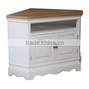 Indonesia Shabby Chic Furniture-York Corner TV Cabinet thumbnail-1