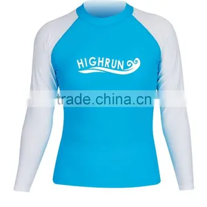 UV Protection Swim Shirt Long Sleeve Rash Shirt for Woman thumbnail-1