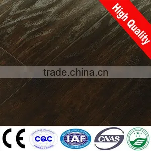Hickory Handscraped 12mm Laminate Flooring(SLD052) thumbnail-1