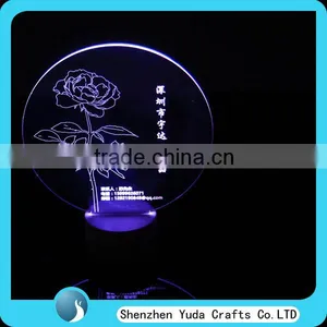 LED Acrylic Light Up Sign Desk Model Night Light Laser Engraving Acrylic Sign With LED thumbnail-3