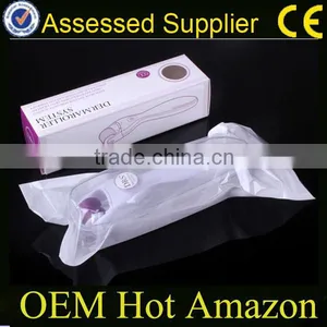 OEM Hot Amazon ABS White Handle 600 Pins Skin Stainless Derma Roller Wholesale thumbnail-1