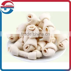 Rawhide Knotted Bone Dog Chews thumbnail-1