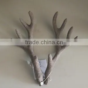 Handmade Fabric Hard Deer Antler Horn for Furniture Decoration thumbnail-4