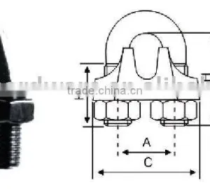 U.S.type Stainless Steel Wire Rope Clip(Wire Rope Clip) thumbnail-1