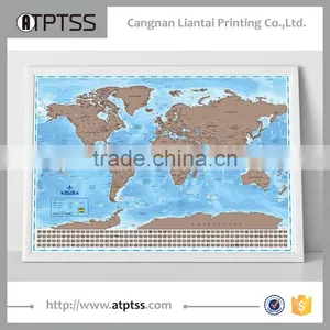 2017 New Style Personalized Scratch Off Map World Poster With Patent thumbnail-2