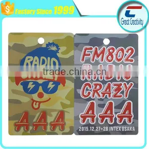Full Color Printing on Both Sides Irregular Size Hole Punch PVC Card thumbnail-1