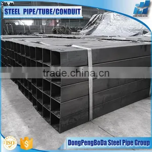 20*40*2.3mm Black Square Steel Pipe Black Square Steel Tube thumbnail-1