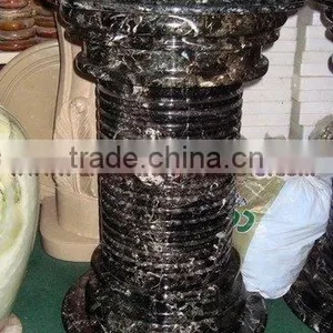 BLACK ZEBRA MARBLE PEDESTALS thumbnail-4