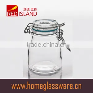 40ml Clear Glass Storage Jar With Clip Top thumbnail-4