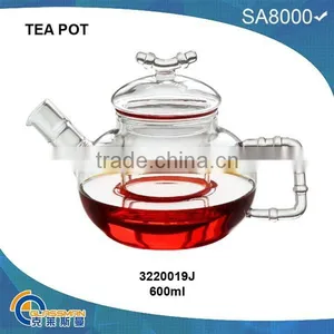 Heat Resistant Glass Teapot Glass Tea Pot thumbnail-1