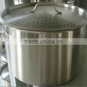 Short Stainless Steel Pot With Compound Bottom thumbnail-1