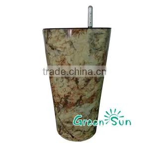 Self Watering Plastic Marble Vase thumbnail-1