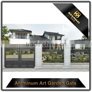 Powder Coated Decorative Outdoor Villa Metal Aluminum Garden Gate thumbnail-6
