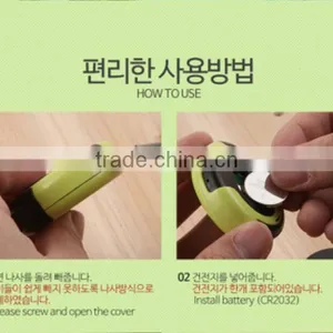 New Design Cute Universal Mobile Phone Screen Cleaner With CR2032 Button Battery and 6 Colors for Optional thumbnail-5